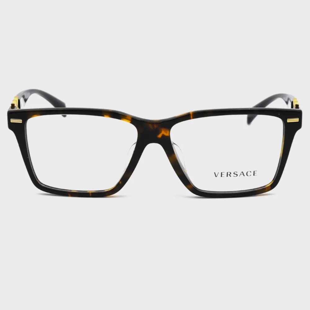 NWT Versace VE3335-5404-54 Brown Square 54mm Glasses
